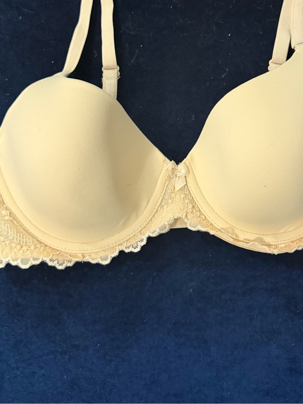 Dominique Lacee Back Smoothing Lace Frame Luxury T-Shirt Bra 3501 Size 34C - Picture 3 of 6